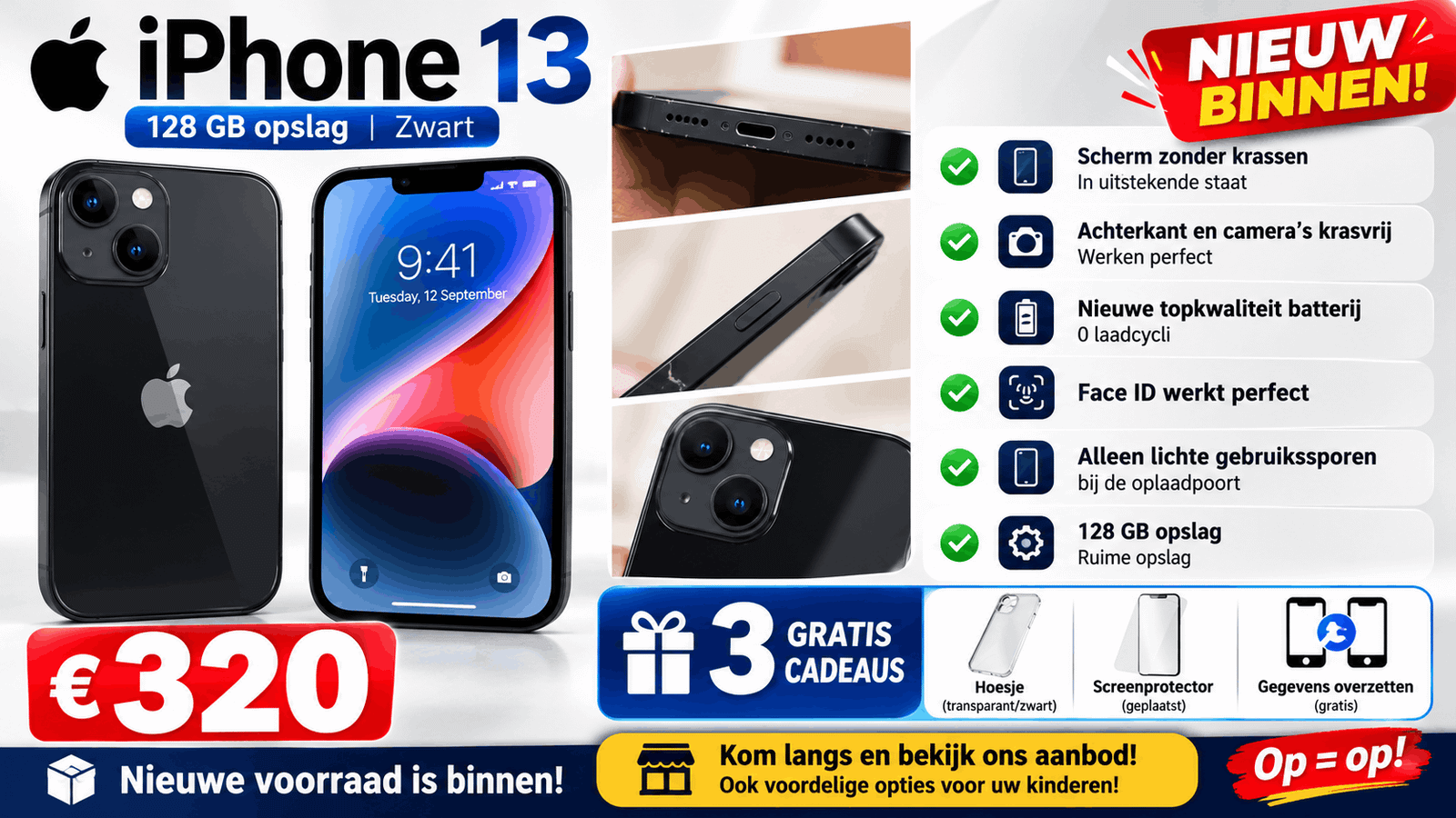 iPhone 13 zwart